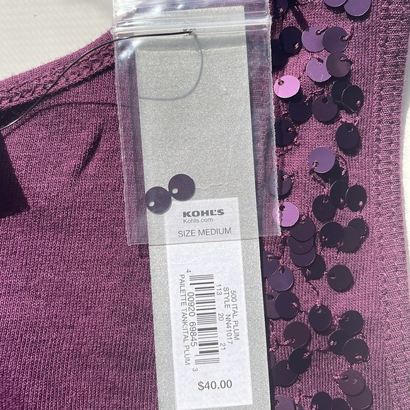 Apt 9 sequined tank size M - Picture 5 of 8